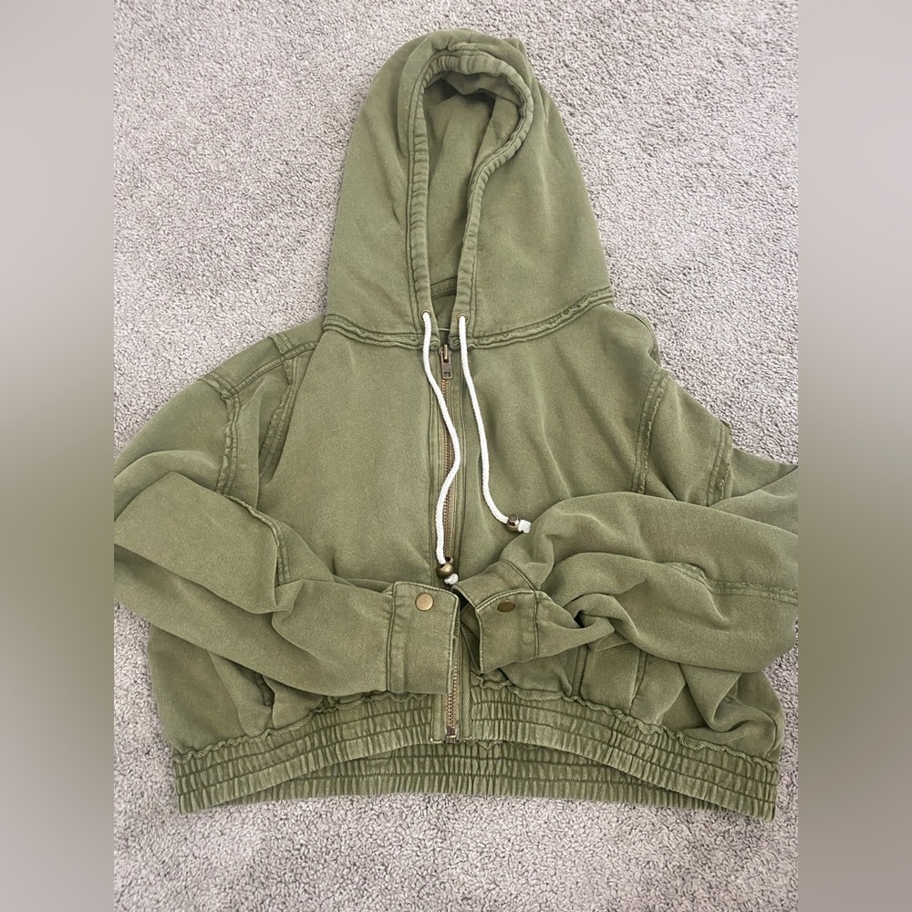 Free people cropped hoodie